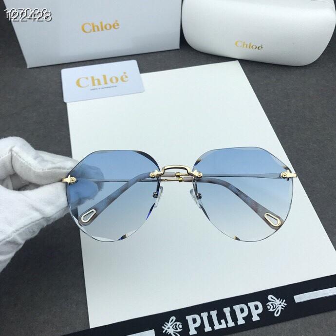 CHLOE克洛伊 2019新款 CE146s 飛行員上半框 時尚爆款墨鏡  lly1117
